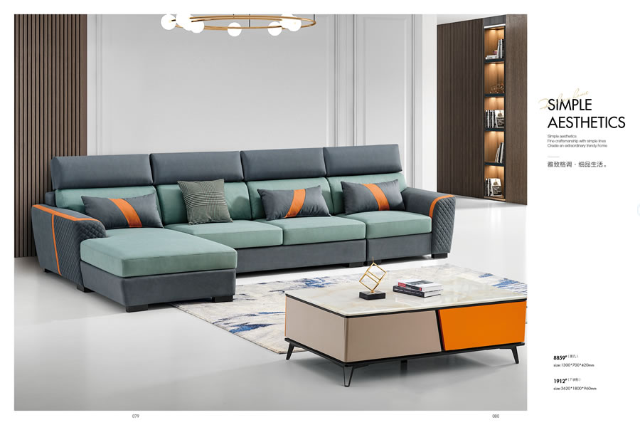 極簡沙發—整個(gè)客廳看(kàn)起來(lái)就(jiù)寬敞多(duō)了(le)？